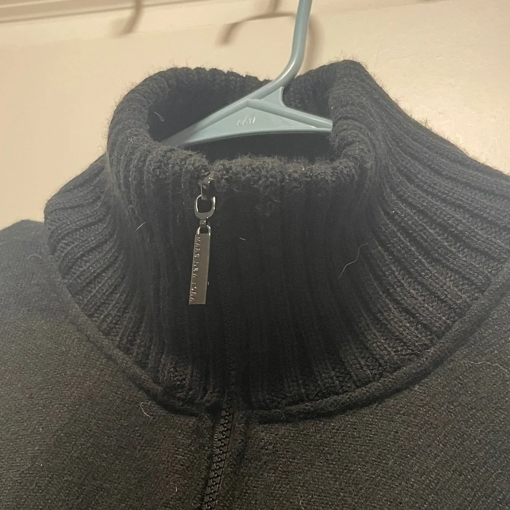 NWOT Marc New York Black and White Checkered Poncho - Picture 3 of 5